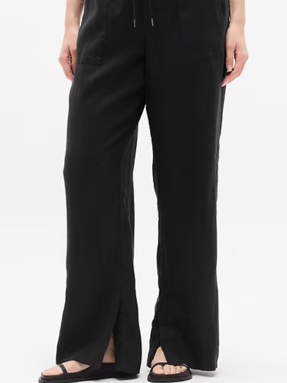 Athleta Retreat Linen Pant - Black, L